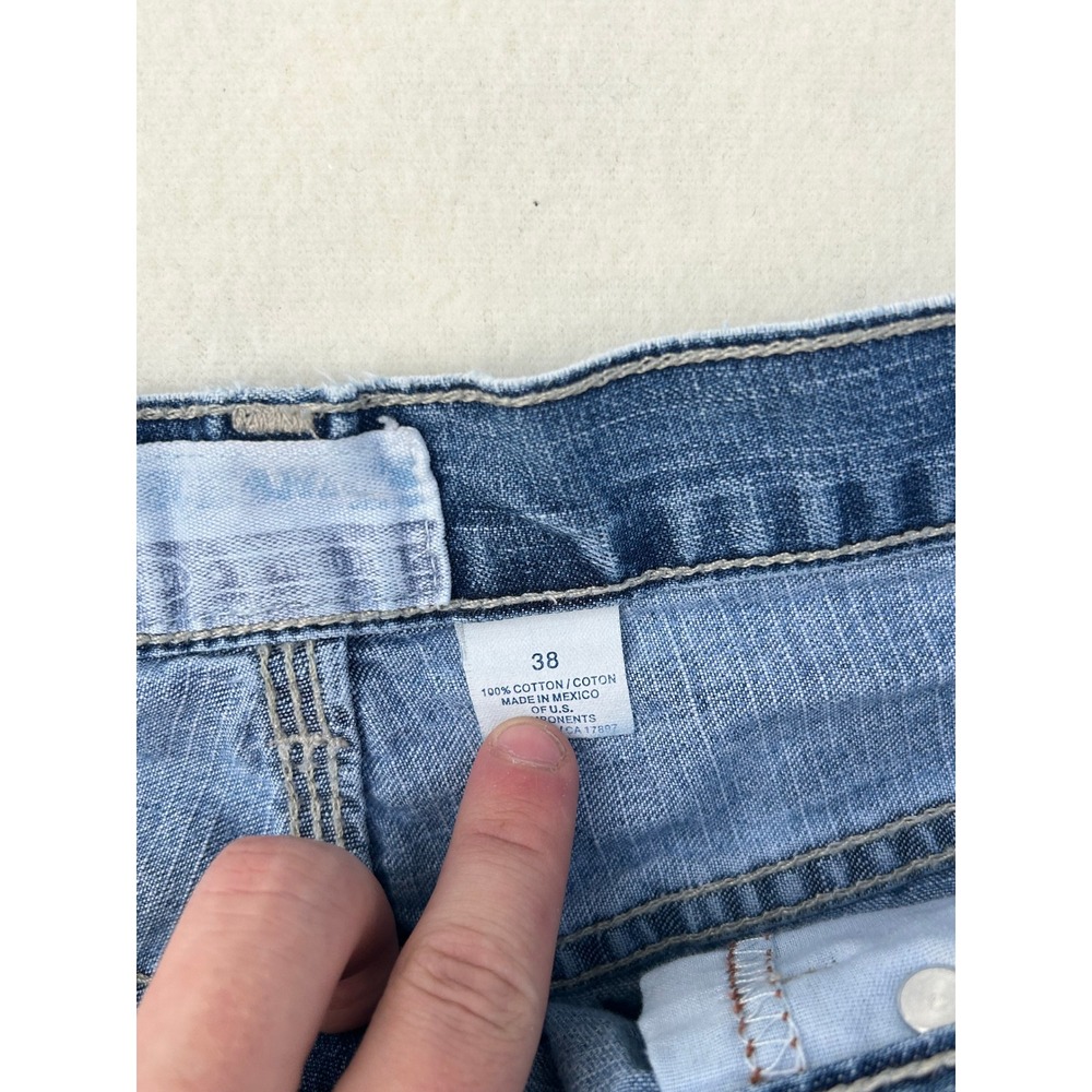 Old Navy Mens Denim Shorts Size 38 Medium Wash Blue 100% Cotton Casual Relaxed - Picture 7 of 16